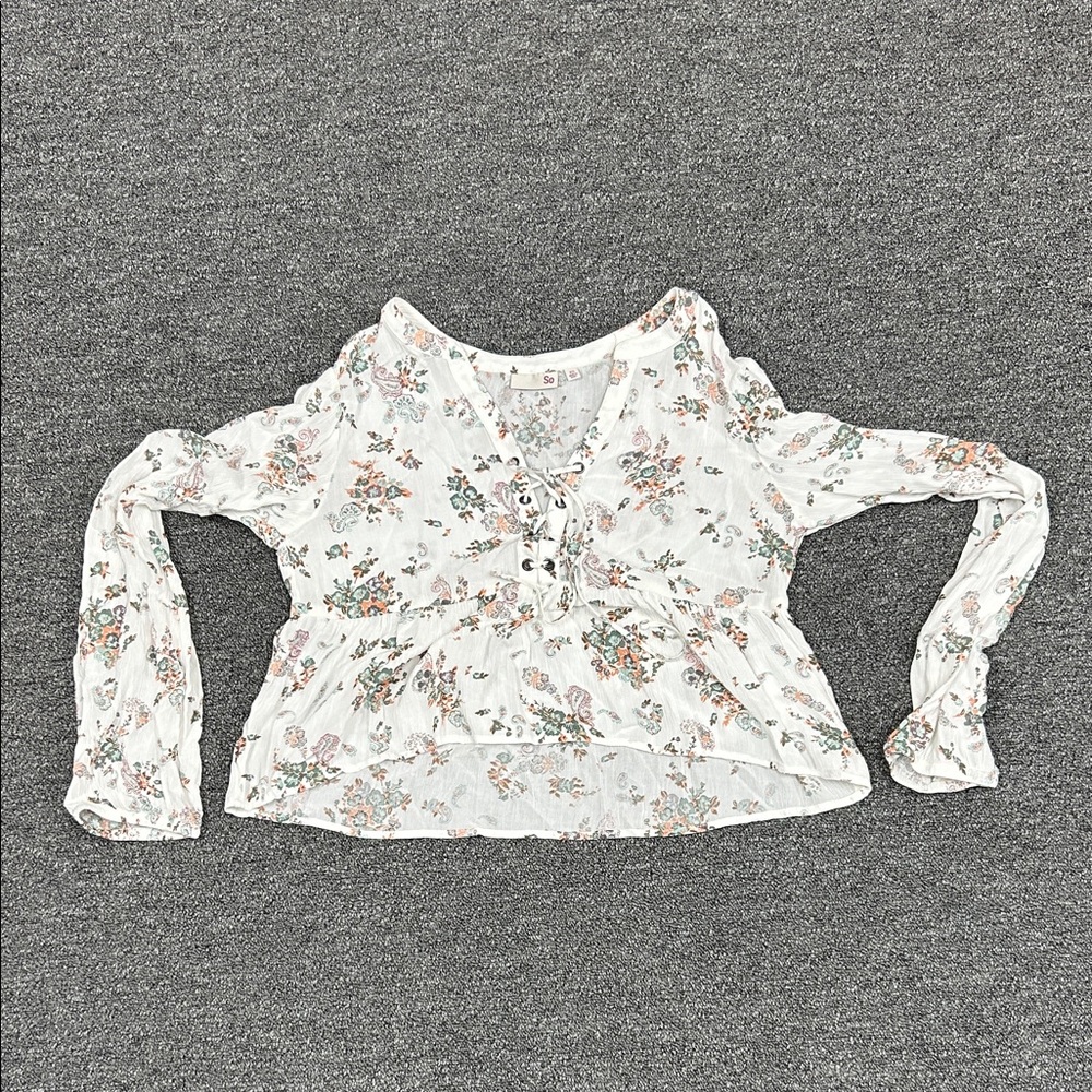 SO Women's Floral White Jacket